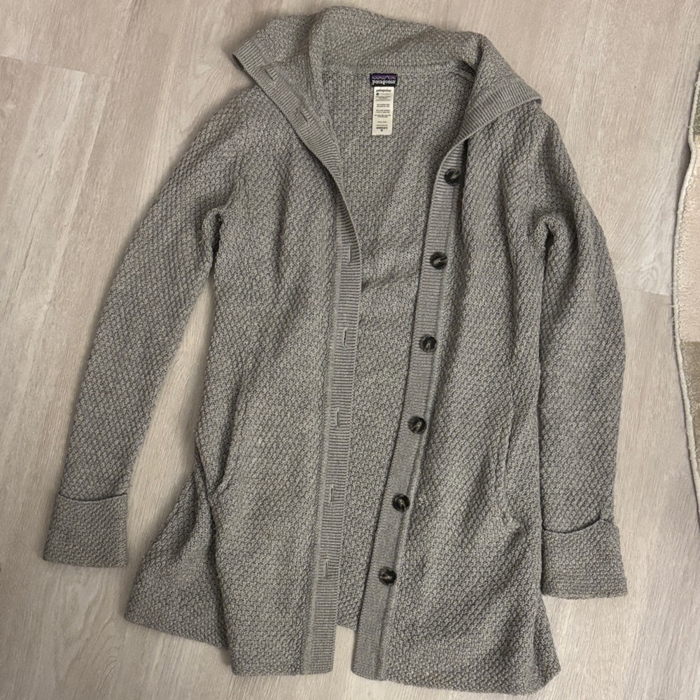 Gray Women's Patagonia Merino Wool Cardigan